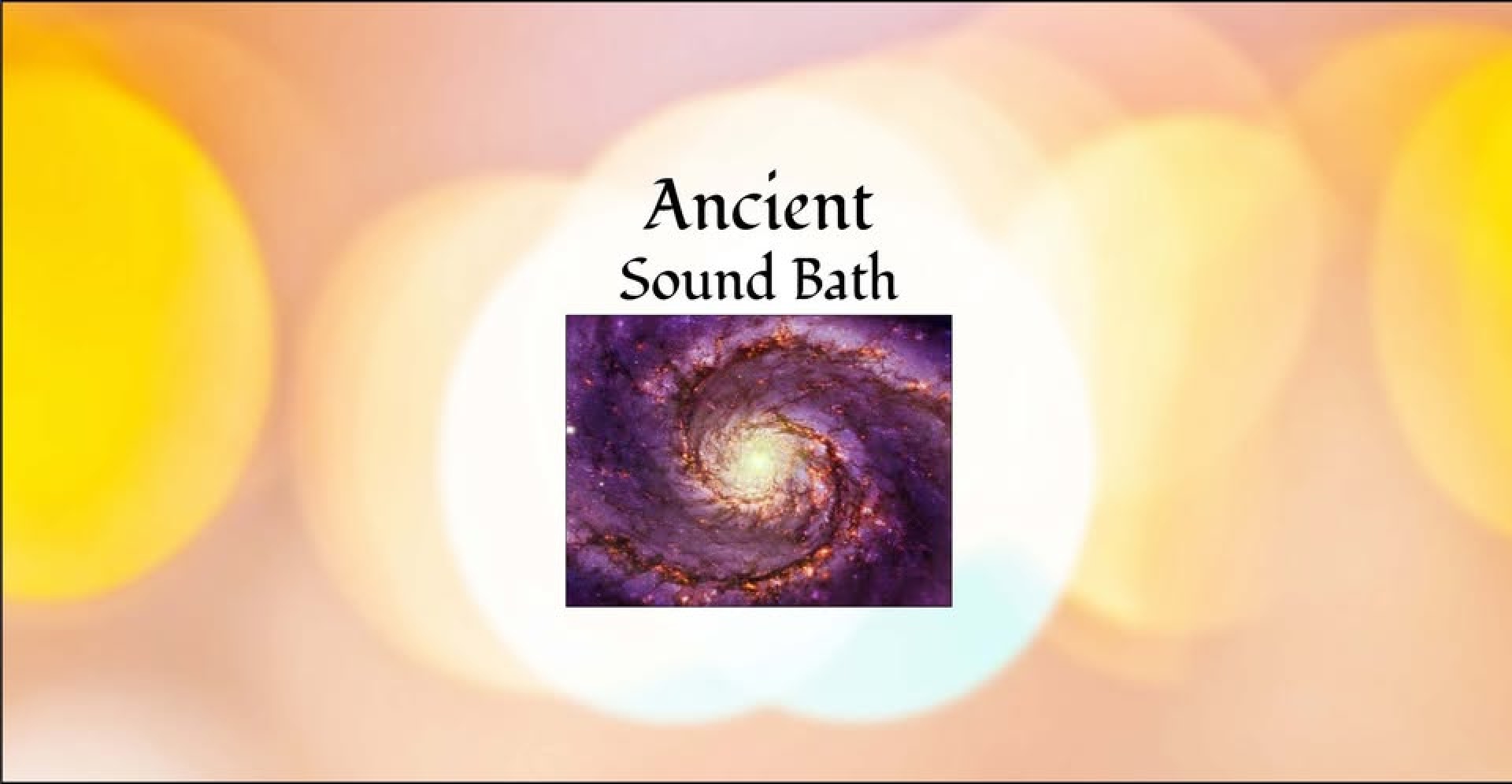 Sound bath