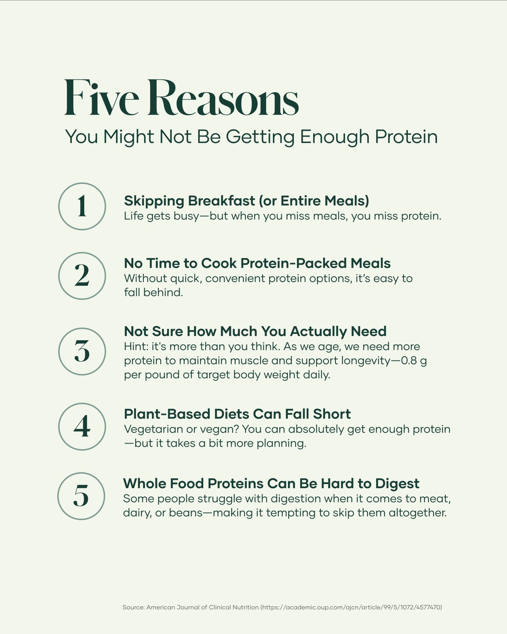 Five reasons