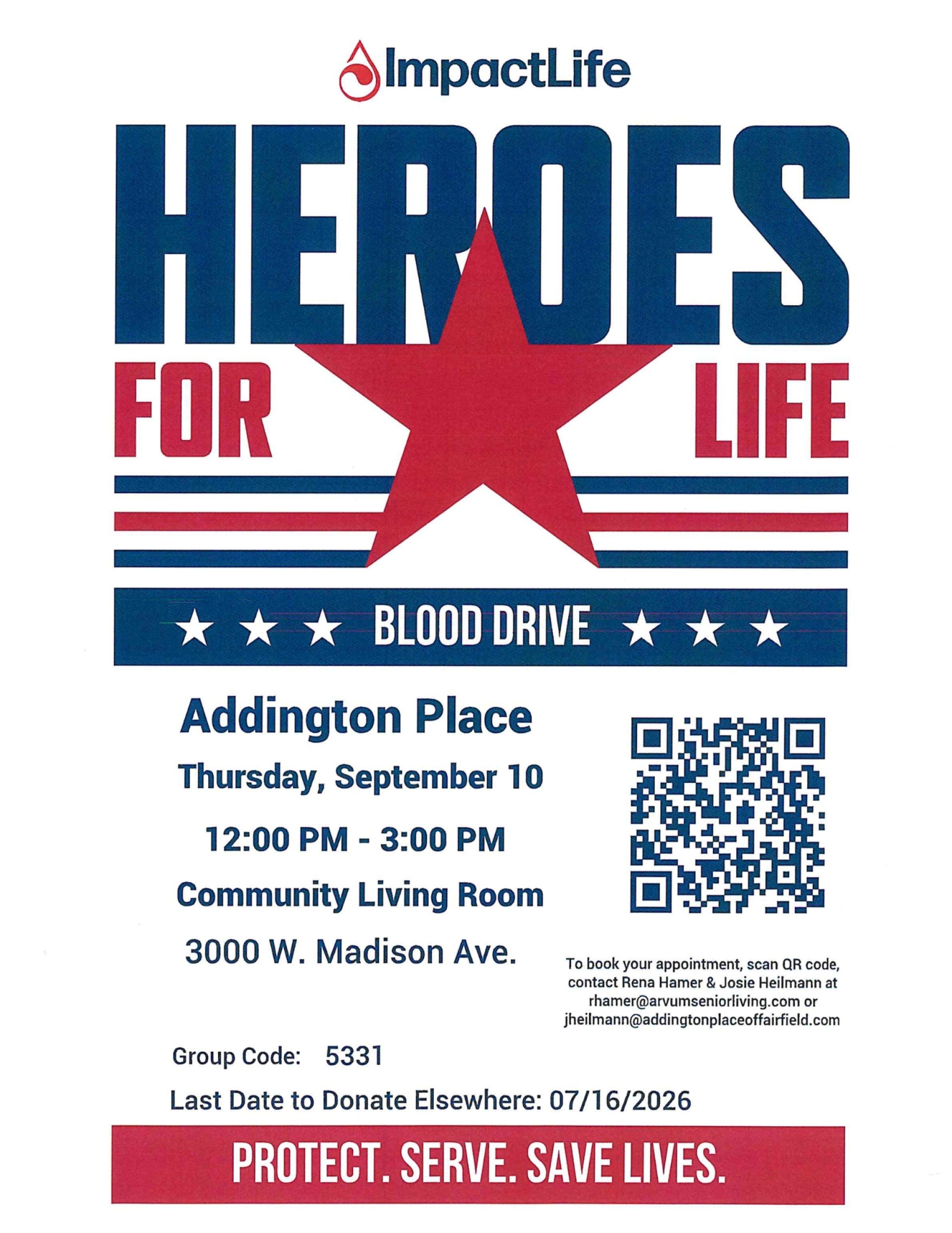 blood drive flyer