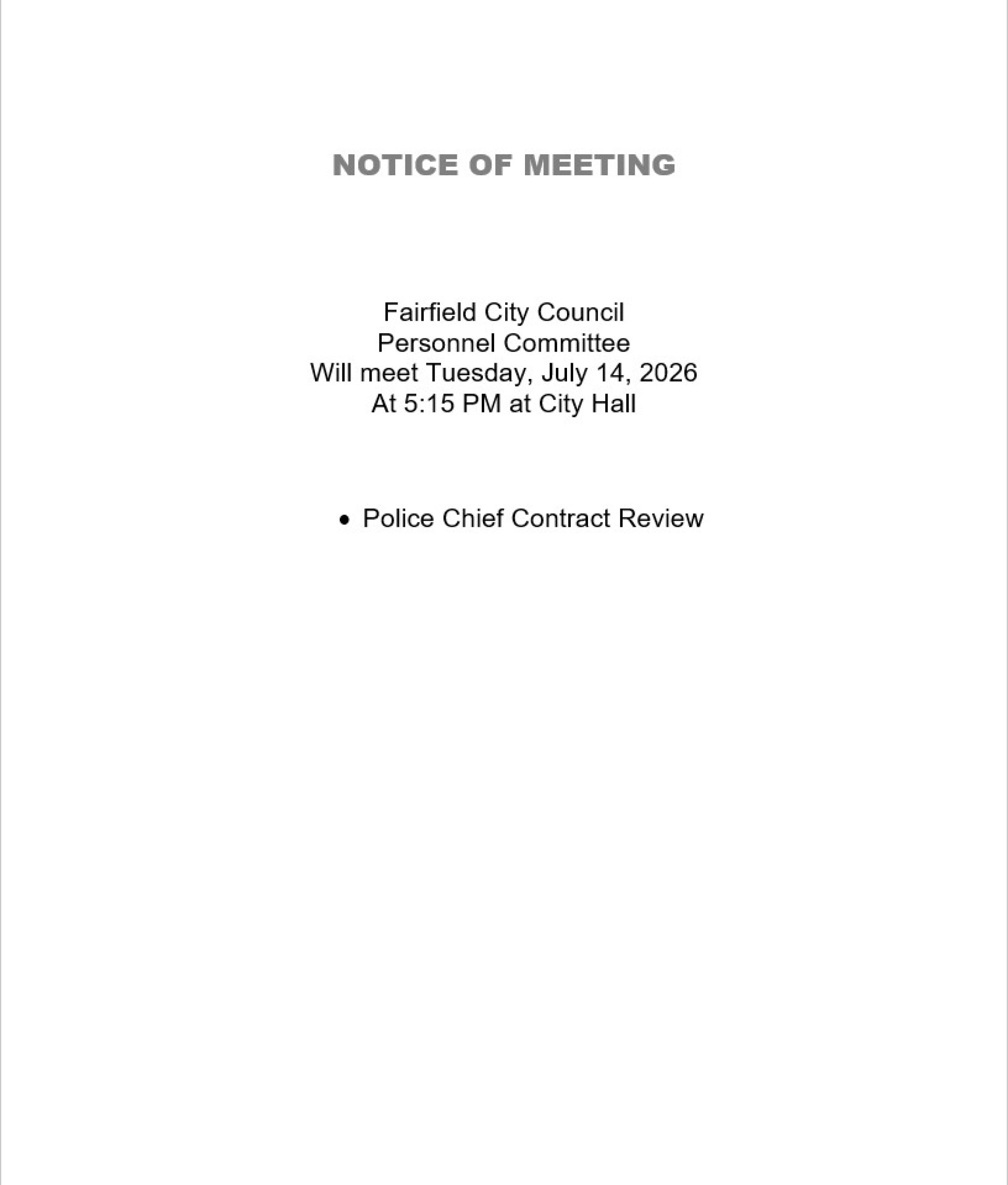 Notice