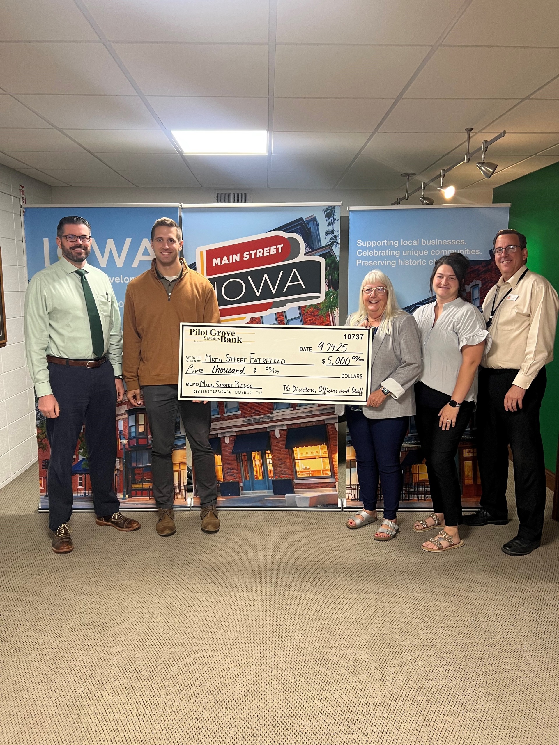 Main street donation